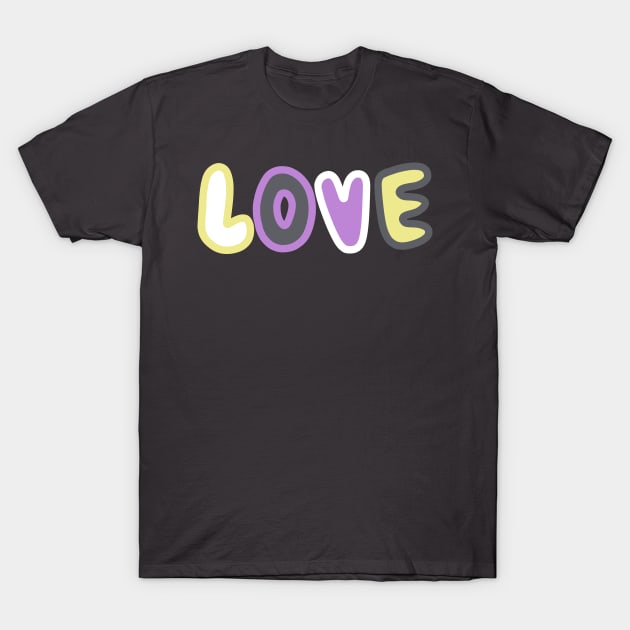 non-binary love T-Shirt by gray-cat